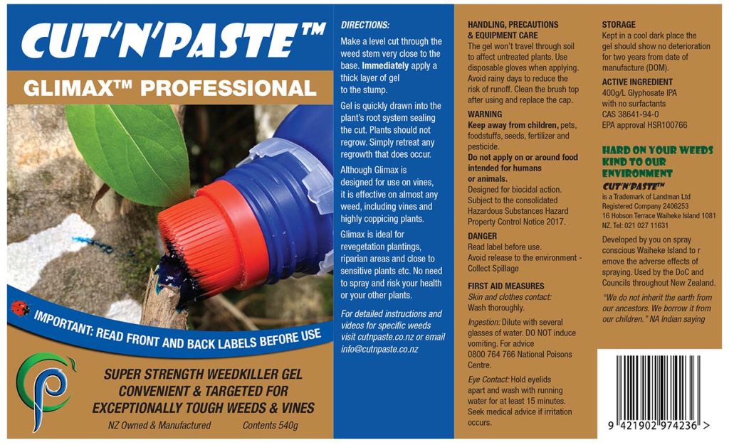 450ml Cut'n'Paste Standard Empty Bottles with Caps - Cut'n'Paste Weed Gels