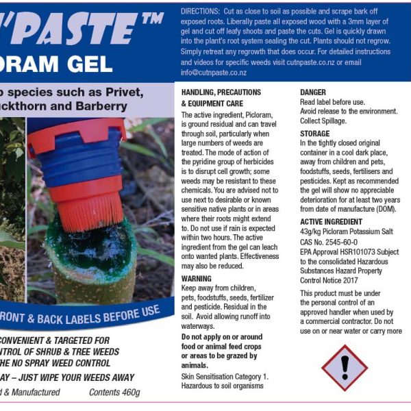 450ml Cut'n'Paste Standard Empty Bottles with Caps - Cut'n'Paste Weed Gels